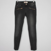 l.e.i. Emma Jegging Black Jeans Juniors 9 Regular Zipper Pockets lei - £11.19 GBP