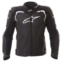 Alpinestars Men&#39;s Gp Pro Sports Motorcycle /Motorbike BLACK/WHITE Leather Jacket - £194.67 GBP