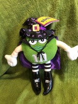 Green M&amp;M s Halloween Witch with Black Hat, Black Shoes Used with Tags - £20.10 GBP