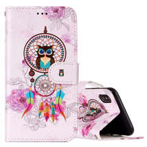 For iPhone X / XS Colorful Dream Catcher Owl Pattern Horizontal Flip Leather Cas - £12.64 GBP