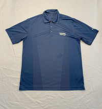 Nike Golf Carolina Club Short Sleeve Polo Shirt Navy Blue Mens Large  - £6.16 GBP