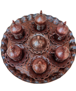 Coffee Serving Cup Saucer Gift Set 27 Ct Old Copper Ottoman Turkish Gree... - $1,649.05 MXN