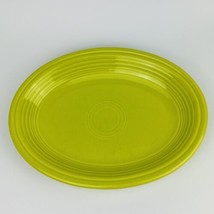 Fiestaware Lemongrass 11.5” Oval Plate Serving Platter, Rare Retired Made in USA - £30.85 GBP