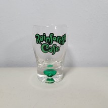 Rainforest Cafe 3&quot; Shot Glass with Green Bubble In Base RARE! - £9.91 GBP