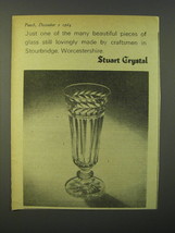 1964 Stuart Crystal Ad - Just one of the many beautiful pieces of glass - £14.54 GBP