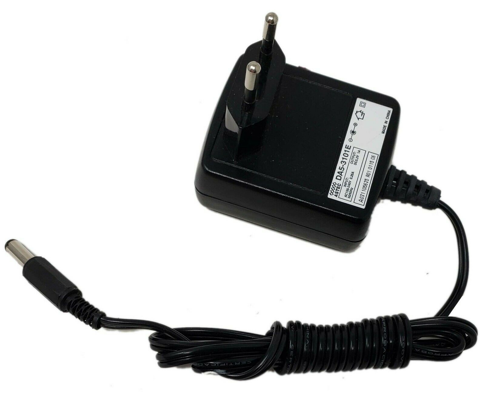 Primary image for Astec DA5-3101E AC100-240V 0.25A Switching Power Supply Euro Pin 50 60Hz Black
