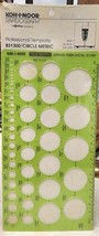New Koh-i-noor Rapidograph Circle Metric Professional Template Stencil - $9.89