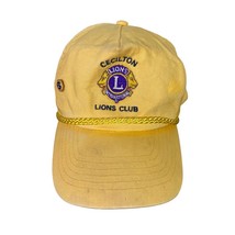 Vintage Cecilton Lions Club Snapback Hat Embroidered with Past President... - $27.72