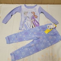 Disney Princess Frozen Elsa / Anna 2 pc  Sleepwear Pants Set Purple sz 4T NWT - £15.20 GBP