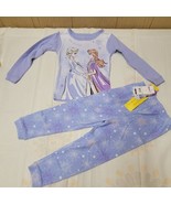 Disney Princess Frozen Elsa / Anna 2 pc  Sleepwear Pants Set Purple sz 4... - $19.24