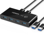 UGREEN USB 3.0 Switch Selector 4 Port 2 Computers Peripheral Switcher Ad... - $67.99