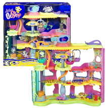 Yr 2007 Littlest Pet Shop Round &amp; Round Pet Town w/ Siberian Husky &amp; Chimpanzee - £199.83 GBP