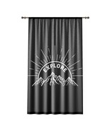 Personalized Photo Curtains - 50&quot;x84&quot; - 100% Polyester - Mountains at Su... - £50.81 GBP