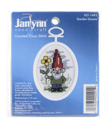 Janlynn Mini Counted Cross Stitch Kit 2.75&quot; Oval Gnome  - $254.00 MXN