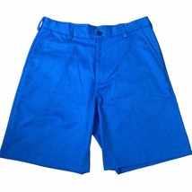 Izod Golf Shorts Blue Men&#39;s 30 Flat-Front Casual Sportswear Bottoms Golfing - £15.64 GBP