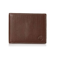 Timberland Men&#39;s Leather Wallet with Attached Flip Pocket | Color Brown (Blix) - £40.05 GBP