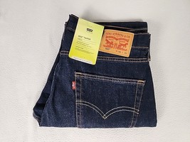 Levi&#39;s 502 Regular Fit Zip Fly Tapered Leg Denim Jeans 34X32 Men&#39;s Dark ... - $34.99
