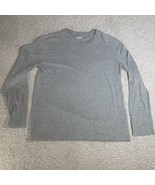GAP Everyday Quotidien Long-Sleeve Tee Shirt T-Shirt 100% Cotton Gray Me... - £7.89 GBP
