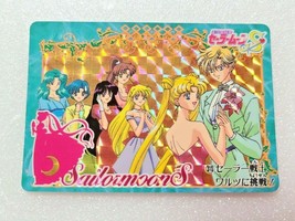 Sailor MoonS Glitter Card BANDAI 1995 retrò vintage Sailor Moon GIAPPONE... - £26.90 GBP