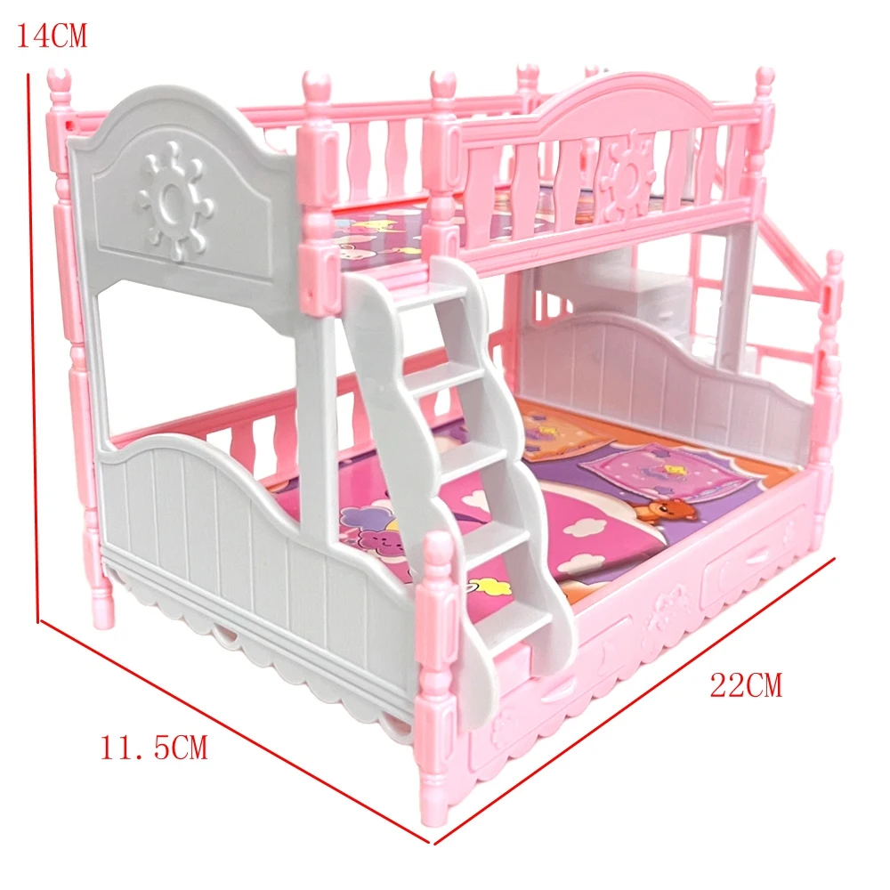 NK Official New 1 Set Bed Girl&#39;s Play House Simulation European Furniture - £13.66 GBP