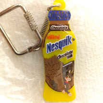 Nesquik Keychain Key Ring Fob in Package NEW Promo Chocolate Milk Grab G... - $13.95