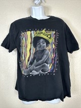 Notorious B.I.G. Men Size L Black Baby Crown Graphic T Shirt Rap Hip Hop... - £5.29 GBP