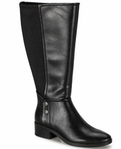 Baretraps Women Knee High Riding Boots Madelyn Size US 9.5M Black Faux Leather - £27.86 GBP