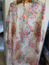Stephanie Anne Silk Multi-Color Dynamic Floral  Hi-Low Kimono Cardigan S... - £78.66 GBP