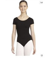 Capezio Women&#39;s Classic Short Sleeve Leotard XS Black - $18.50