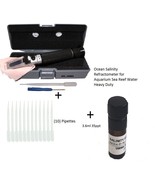Salinity Refractometer 4 Aquarium, Hydrometer w/ 35ppt &amp; (10) 3ml Pippettes - $553.97 MXN