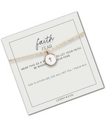 Faith Over Fear Cross Necklace Silver and Gold - £98.04 GBP