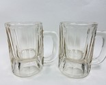 Unbranded Root Beer 12 Oz Heavy Glass Mugs Set of 2 1980&#39;s - $9.64