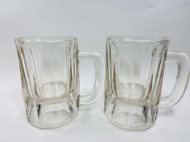 Unbranded Root Beer 12 Oz Heavy Glass Mugs Set of 2 1980&#39;s - £7.53 GBP