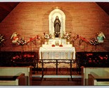 Mother Cabrini Shrine Altar Golden Colorado CO UNP Unused Chrome Postcar... - $2.92