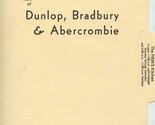 The Firm of Dunlap Bradbury &amp; Abercrombie Menu on Smead File Folder - £21.80 GBP