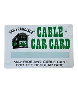 Vintage San Francisco Cable Car Card Ride Any Cable Car Regular Fare Sou... - $221.10 MXN
