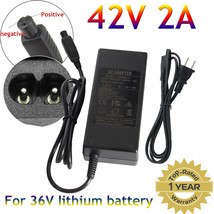 42V 2A Charger Power Supply For 36V Lithium Battery Electric Bicycle E-Bike - £16.05 GBP