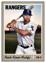 2019 Topps Heritage Isiah
  Kiner-Falefa   Texas Rangers Baseball
  Card TMH1A - £2.69 GBP