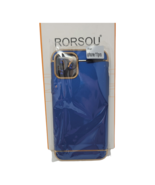rorsou slim fit case compatible with iphone 11 blue and gold - £5.62 GBP