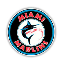 Miami Marlins Emblem Logo Baseball Fan Sticker Vinyl Decal (Style #9) - $4.50+