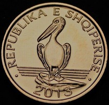 Albania Lek, 2013 Gem Unc~Brown Pelican Coin~Free Shipping - $3.87