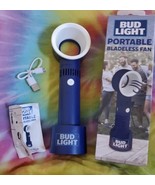 Portable Bladeless Bud Light Fan Hand Held USB Rechargable Cord Included... - $14.01