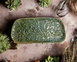 Palm Leaf Green Platter Grasslands Road Decorative Ceramic Serving Plate... - £13.44 GBP