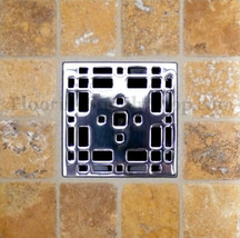 Ebbe Unique Square Shower Drain Brushed Nickel - Craftsman - $122.29