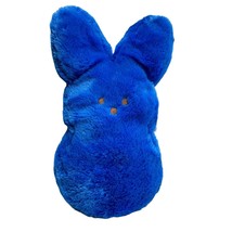Large Royal Blue Peeps Plush Stuffed Easter Bunny 16&quot; Weighted Bottom - £11.75 GBP