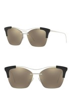 PRADA PR21US  Butterfly 57mm Women&#39;s Mirrored Sunglasses - £129.74 GBP