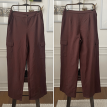 NWT OGL Move Brown Wide Leg Cargo Pants $65 L - $508.89 MXN