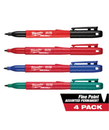 INKZALL Multi-Colored Fine Point Jobsite Permanent Markers (4-Pack) - $214.29 MXN