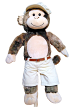 Vintage Build A Bear Workshop 22 In Plush Safari Monkey Khaki Shorts And Hat - £22.92 GBP