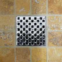 Ebbe Unique Square Shower Drain Weave Polished Chrome - £97.45 GBP